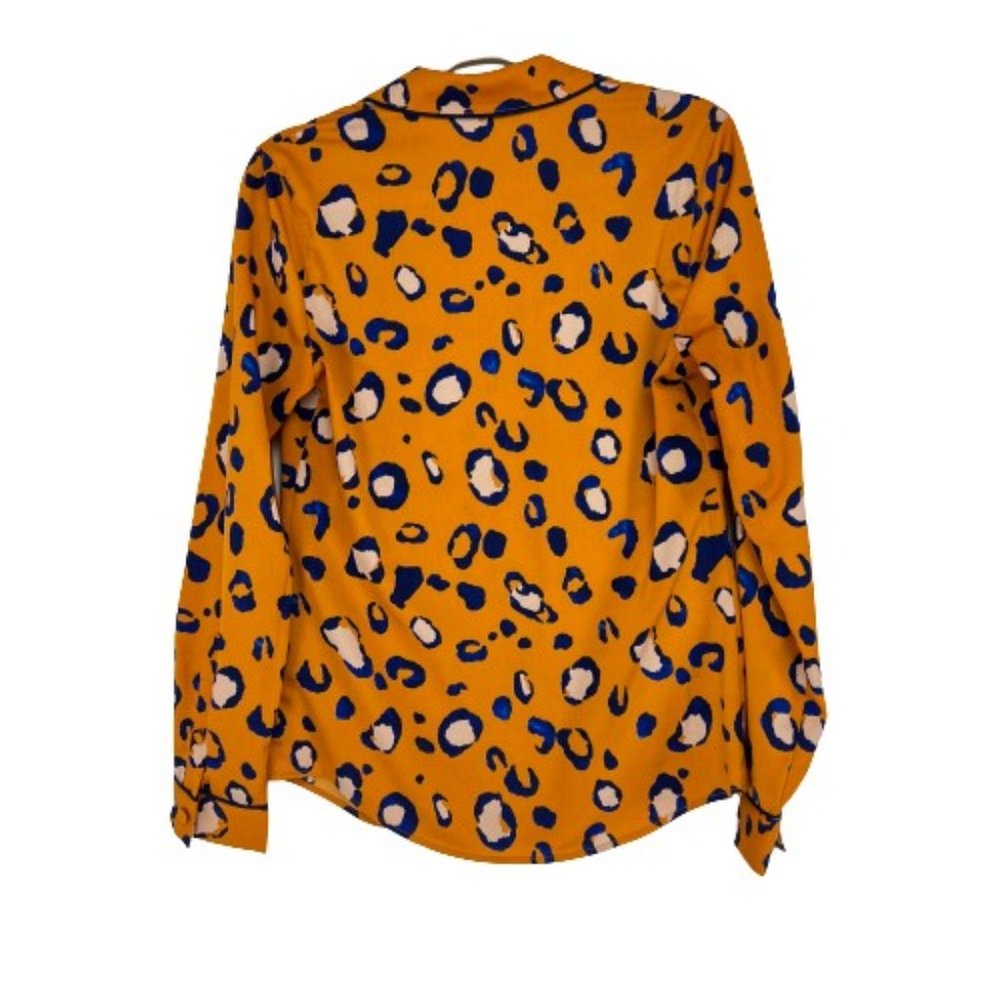 3.1 Phillip Lim for Target Women SZ XS Blazer Jacket Leopard Print Orange & Blue - Picture 4 of 7
